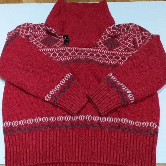 🍀 Gap 🍀 Small (6 - 7 Years) 🍀 Kids Toddler Sweater Red Boy Girl Top 🍀P10 - Picture 4 of 12
